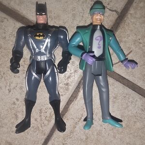 Vintage Batman Animated Series Action Figure Turbo Jet Pack & Riddler 90's!